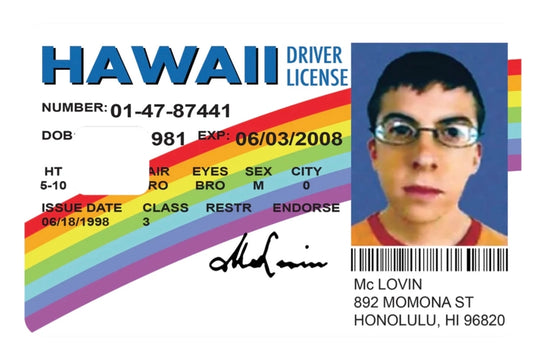 Superbad McLovin ID Card Skin